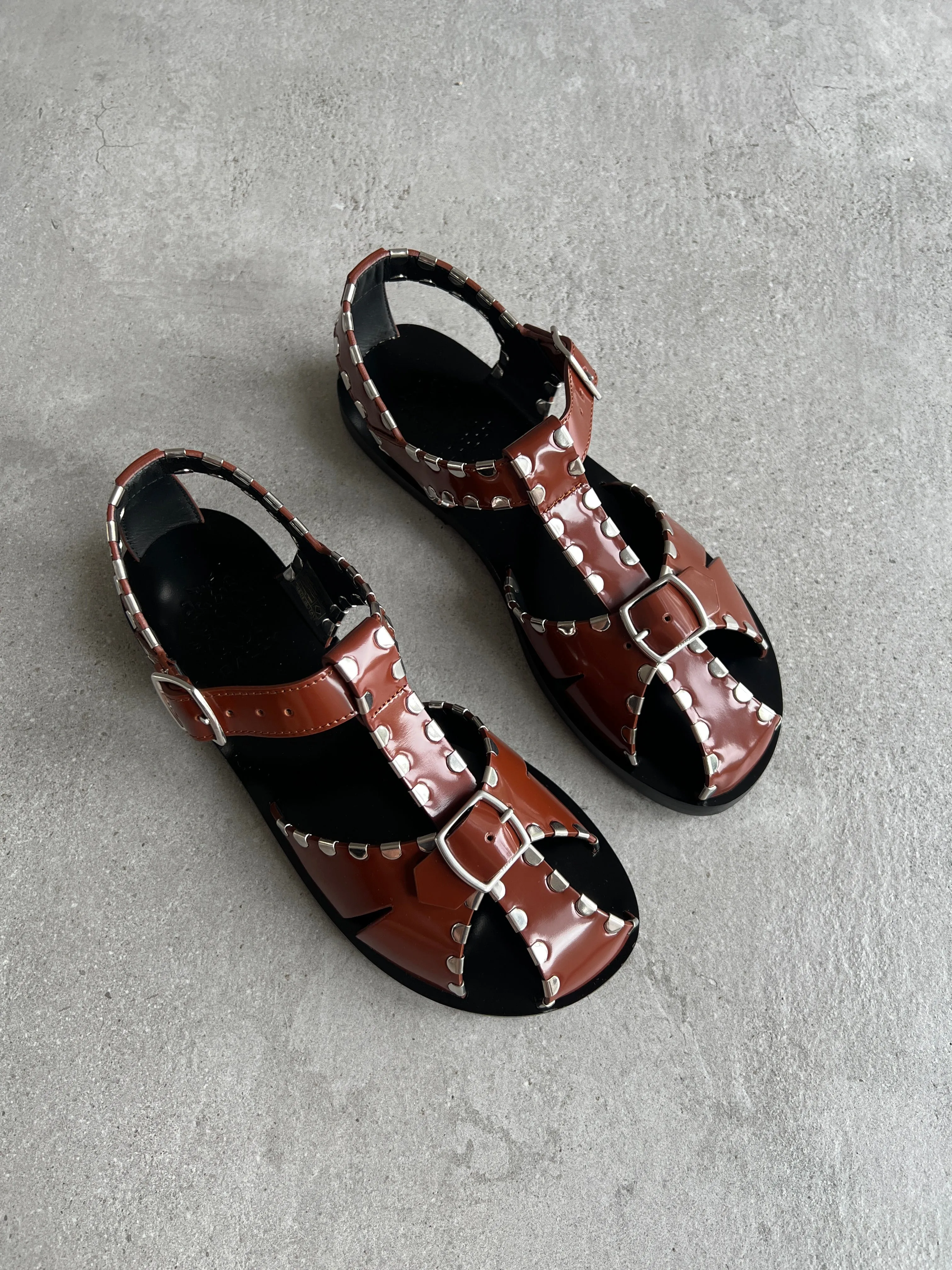 Salis Flat Sandal, Russet