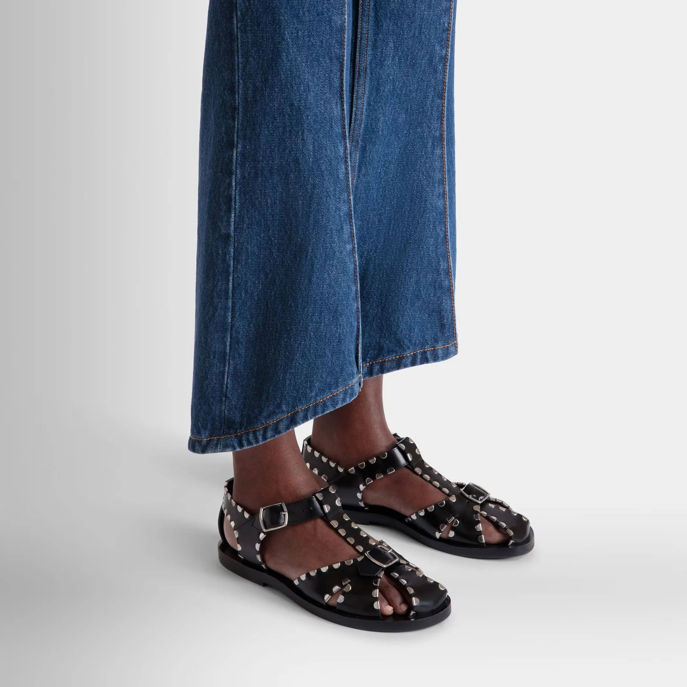 Salis Flat Sandal, Russet