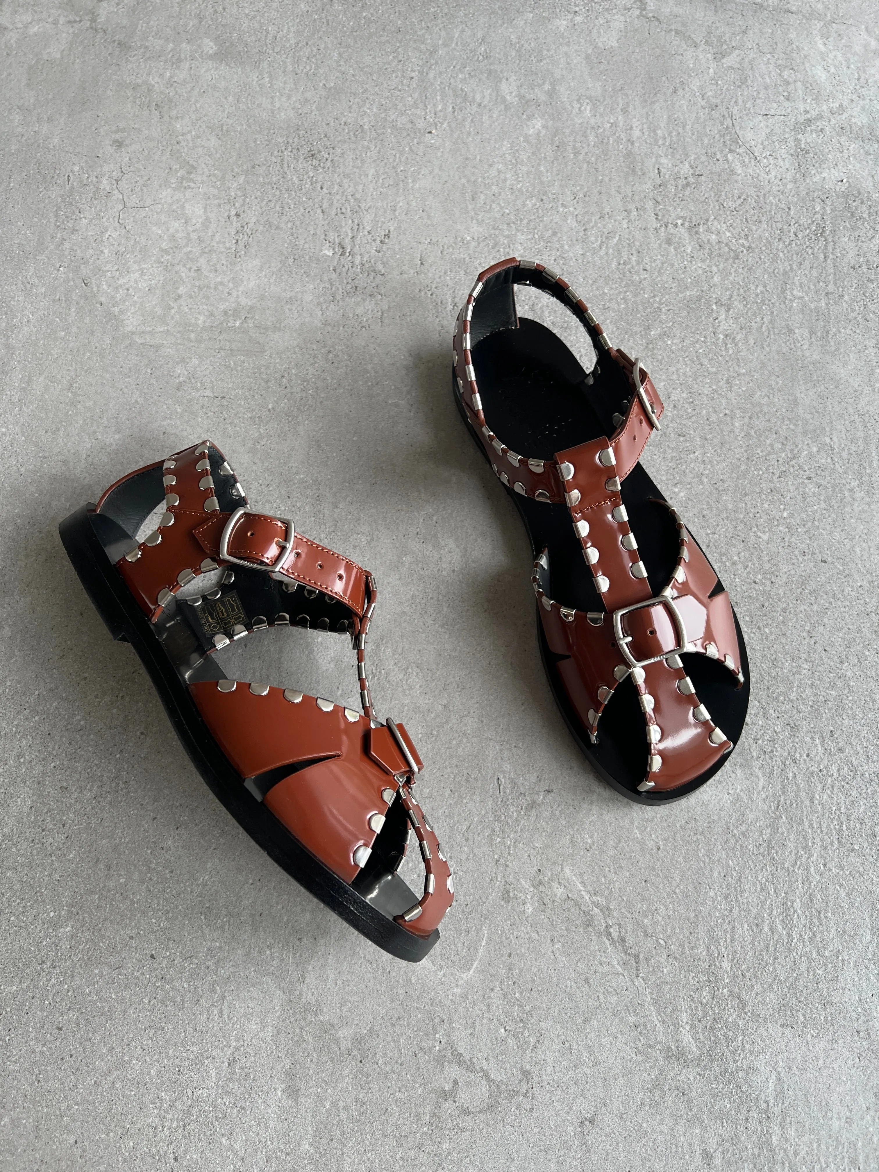 Salis Flat Sandal, Russet