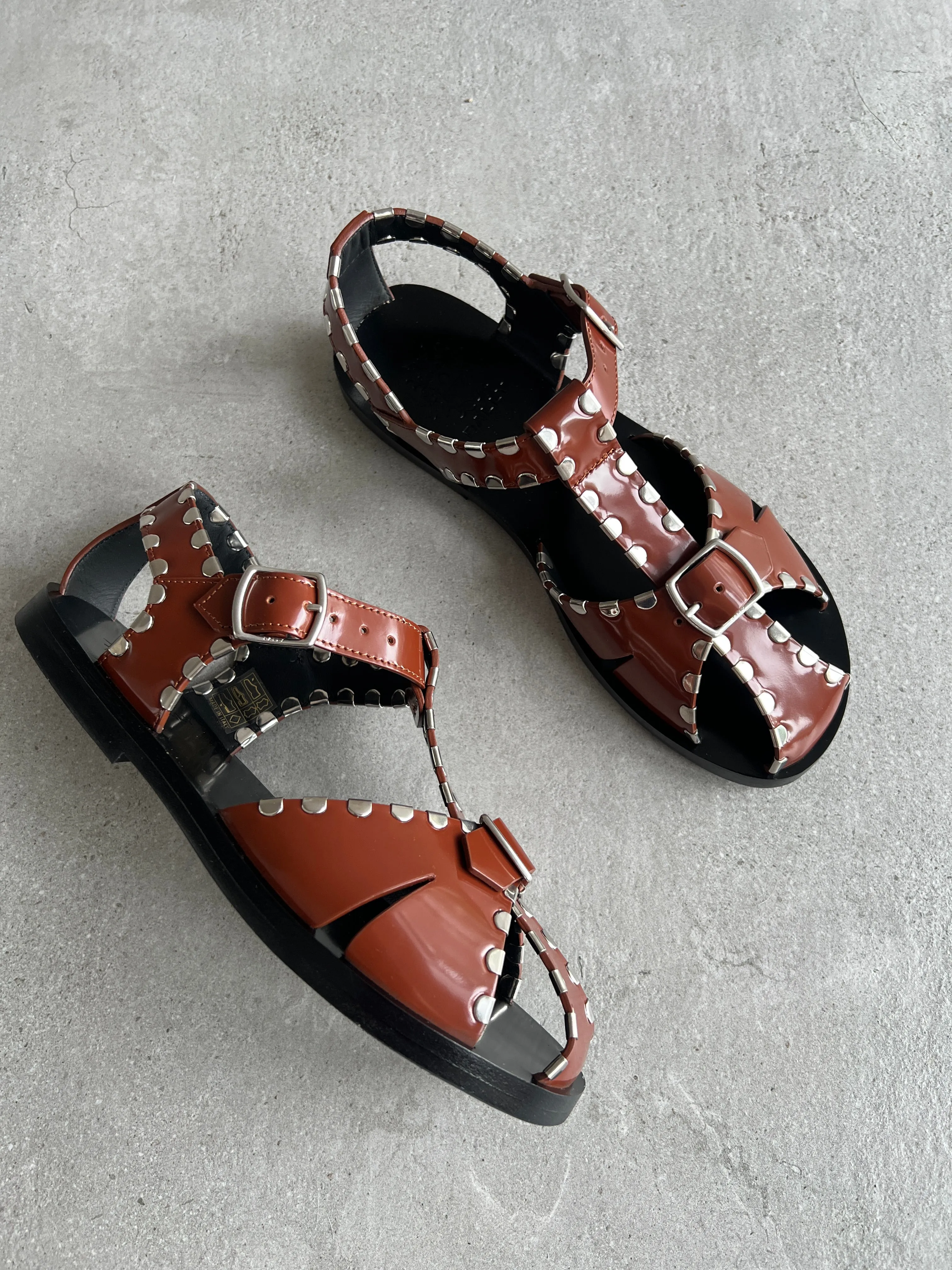 Salis Flat Sandal, Russet