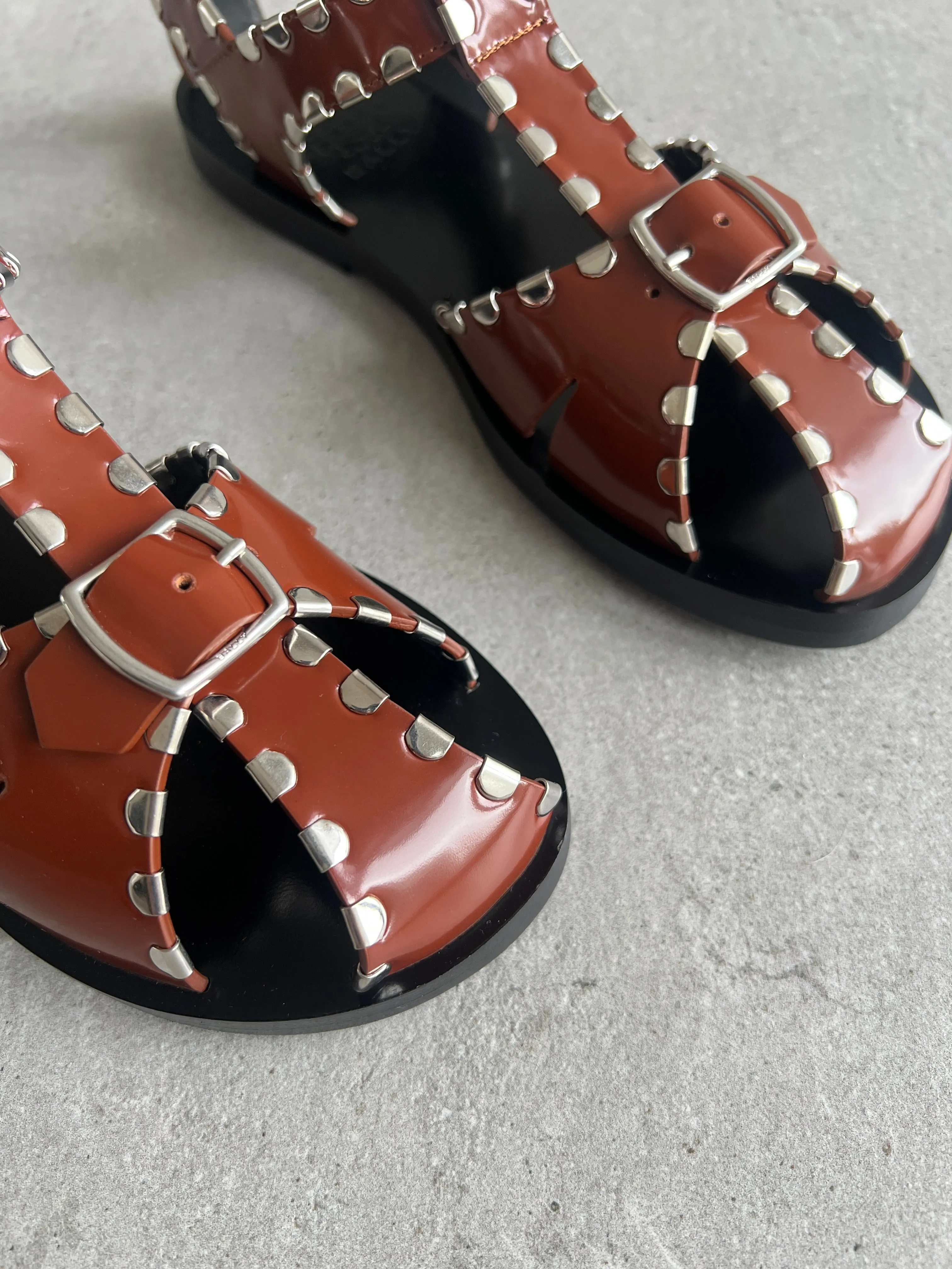 Salis Flat Sandal, Russet