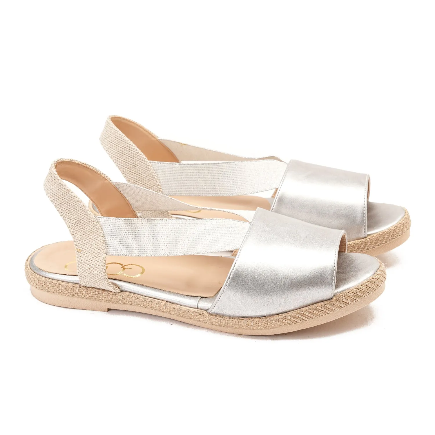 sandal with elegant design - gold