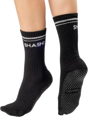 SHASHI Crew Grip Socks – Stylish, Non-Slip Footwear for Pilates, Barre, and Yoga