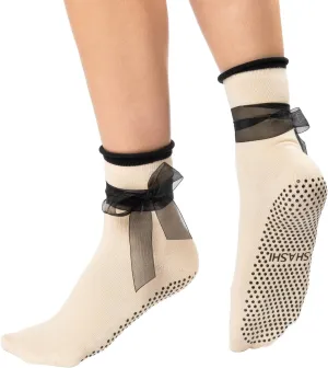 SHASHI Crew Grip Socks – Stylish, Non-Slip Footwear for Pilates, Barre, and Yoga