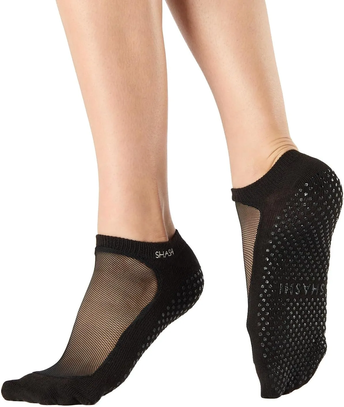 SHASHI Mesh Socks for Women – Stylish, Full-Coverage Non Slip Socks for Barre, Yoga and More