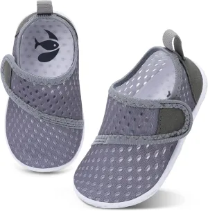 shopUAL Toddler Water Shoes Kids Girls Boys Beach Aqua Socks Skin Barefoot Walking Water Shoes Quick Dry Non-Slip Breathable Swim Pool Surf