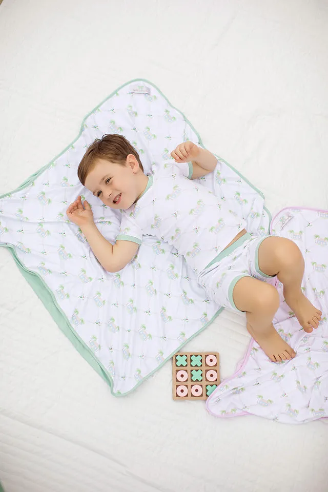 Signature Print Cozy Green Blankie