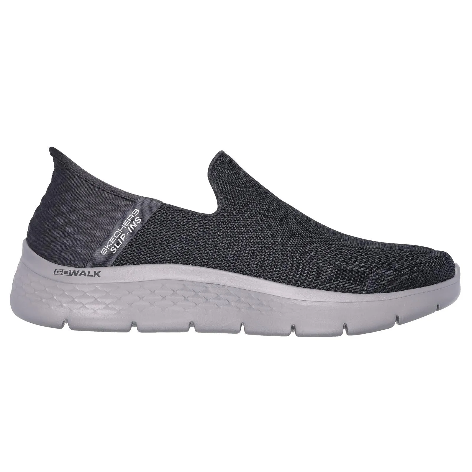 Skechers Go Walk Flex No Hands Dark Grey Slip On Lightweight Shoes