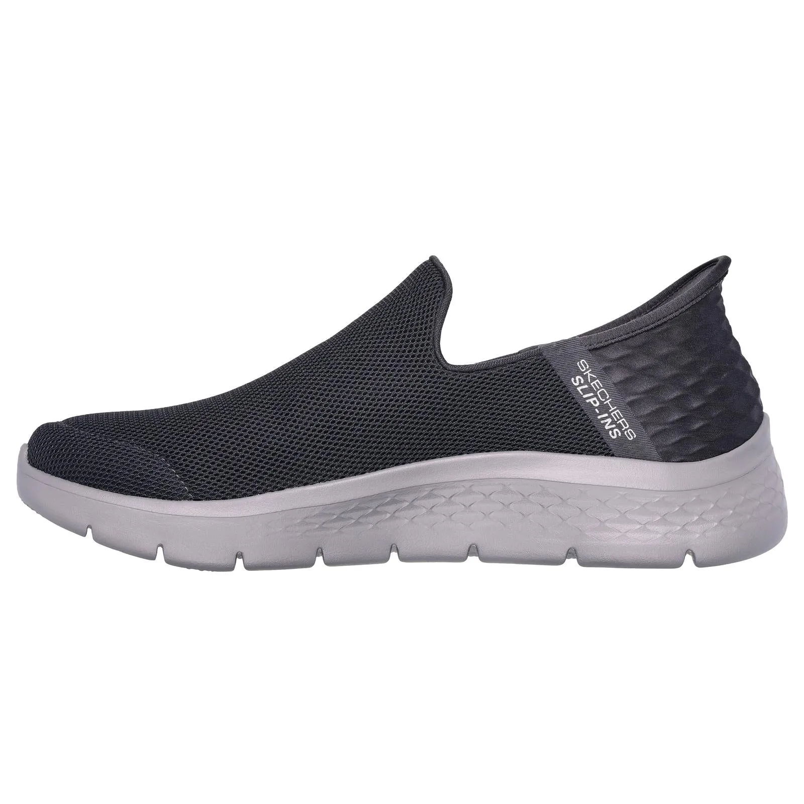 Skechers Go Walk Flex No Hands Dark Grey Slip On Lightweight Shoes