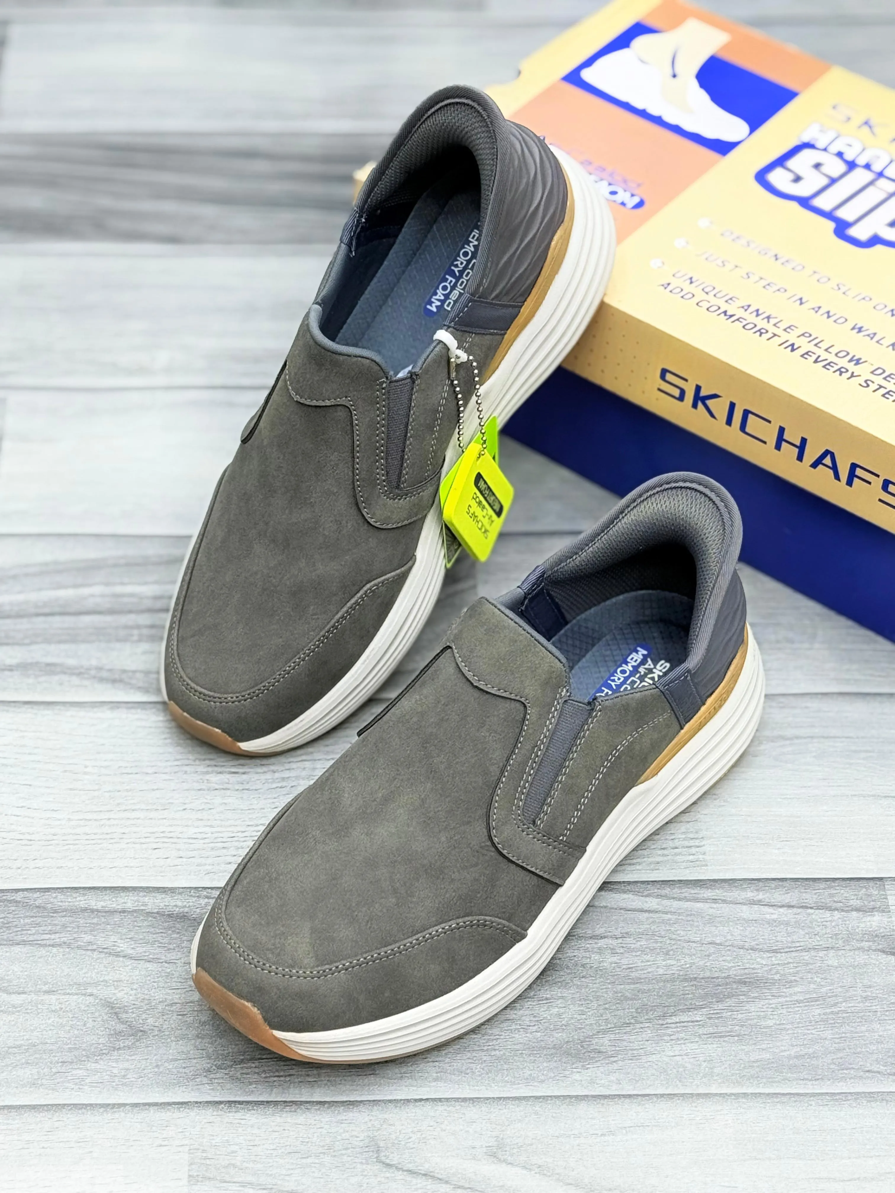 Skechers Slip-On Casual Shoes - Tan Brown
