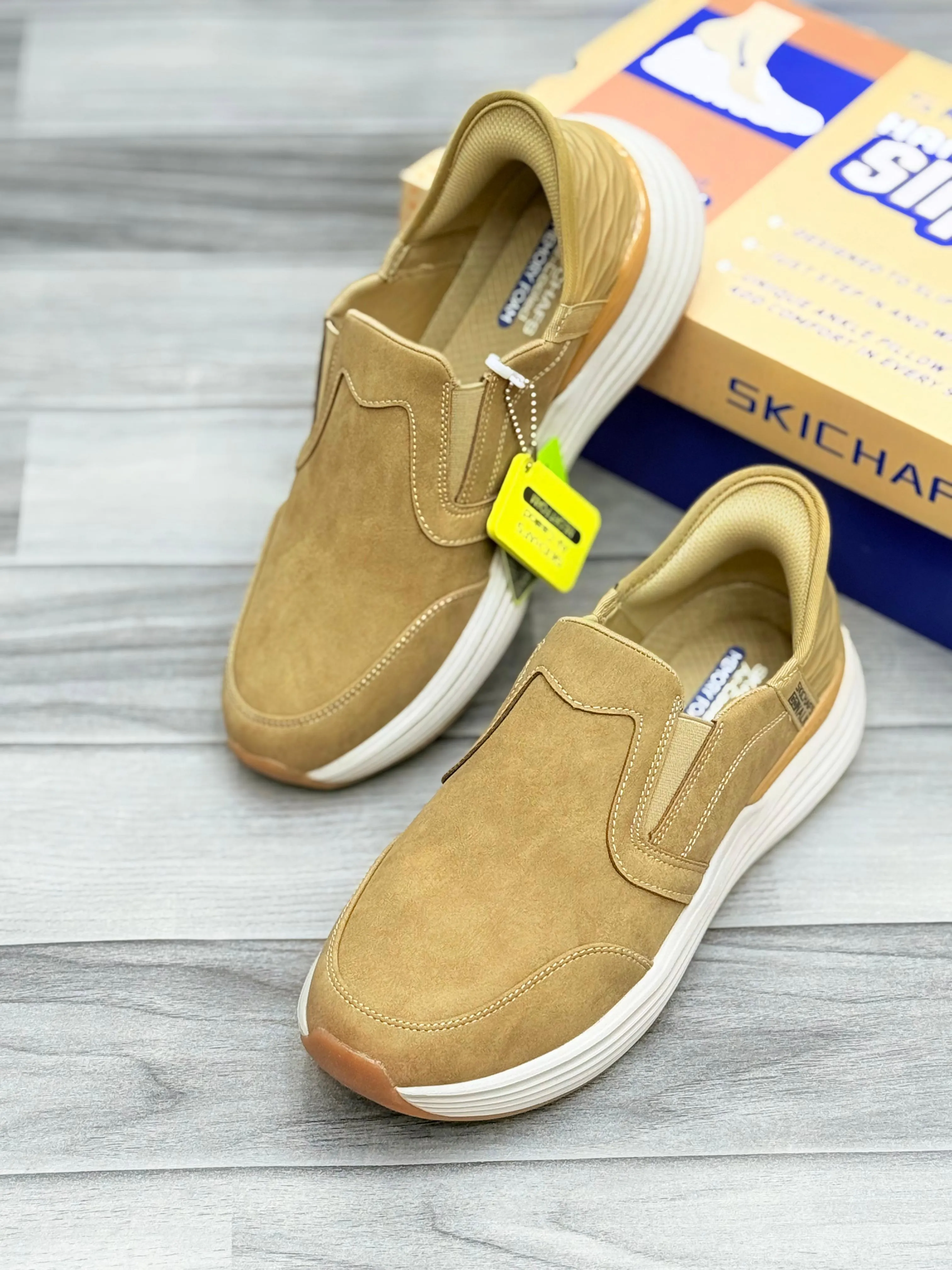 Skechers Slip-On Casual Shoes - Tan Brown