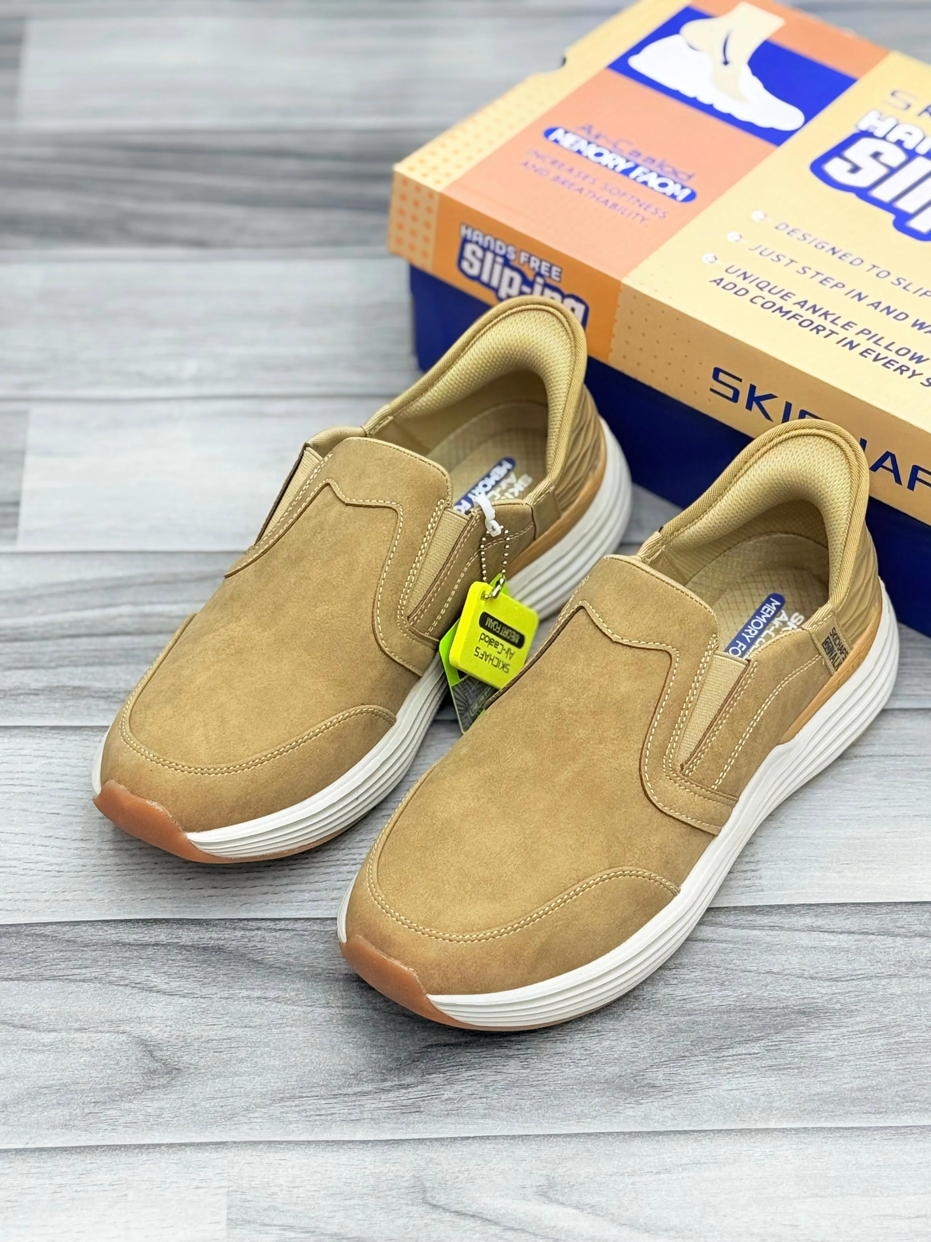 Skechers Slip-On Casual Shoes - Tan Brown