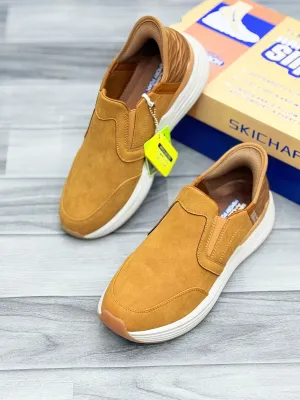 Skechers Slip-On Casual Shoes - Tan Brown