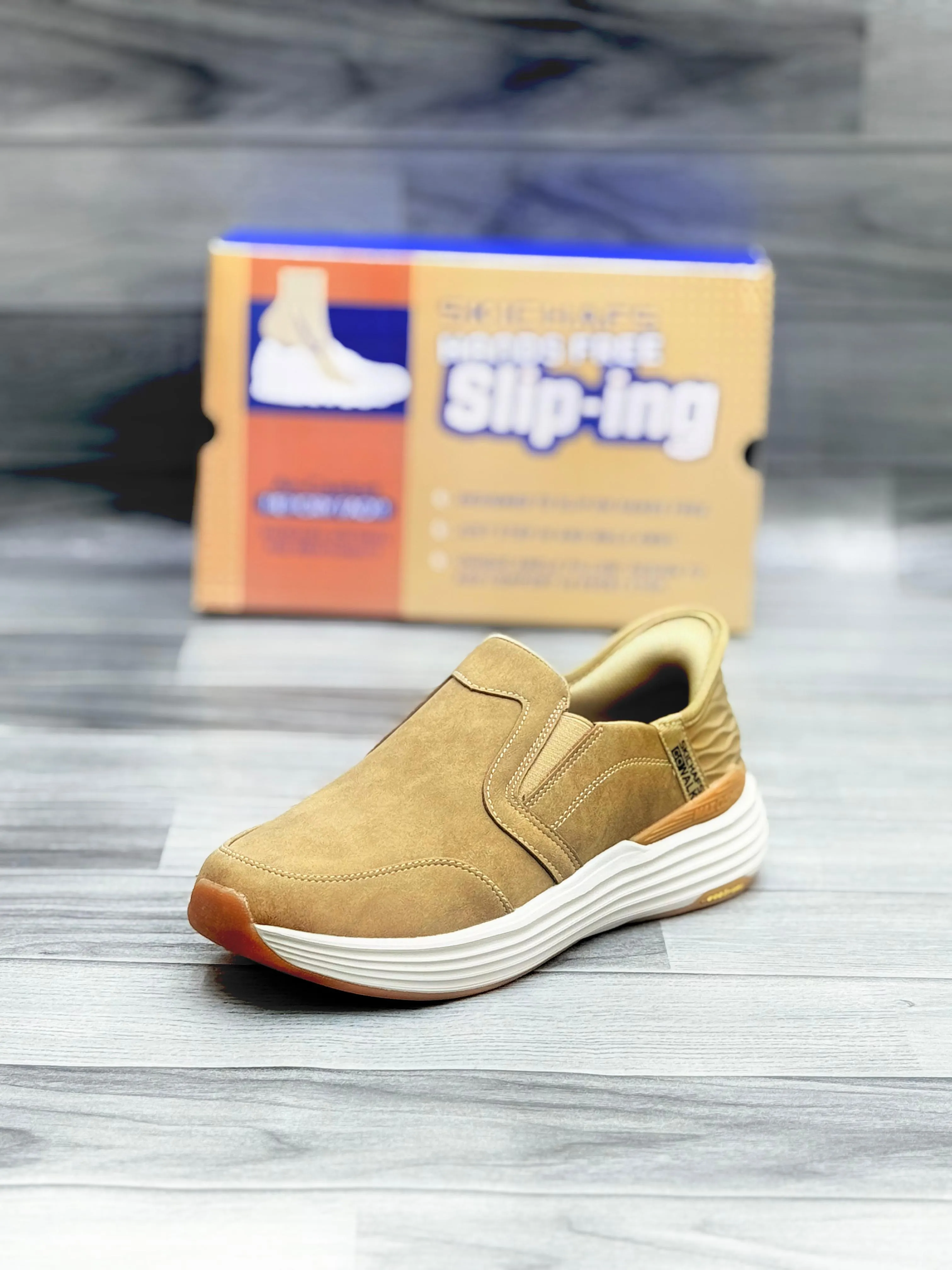 Skechers Slip-On Casual Shoes - Tan Brown