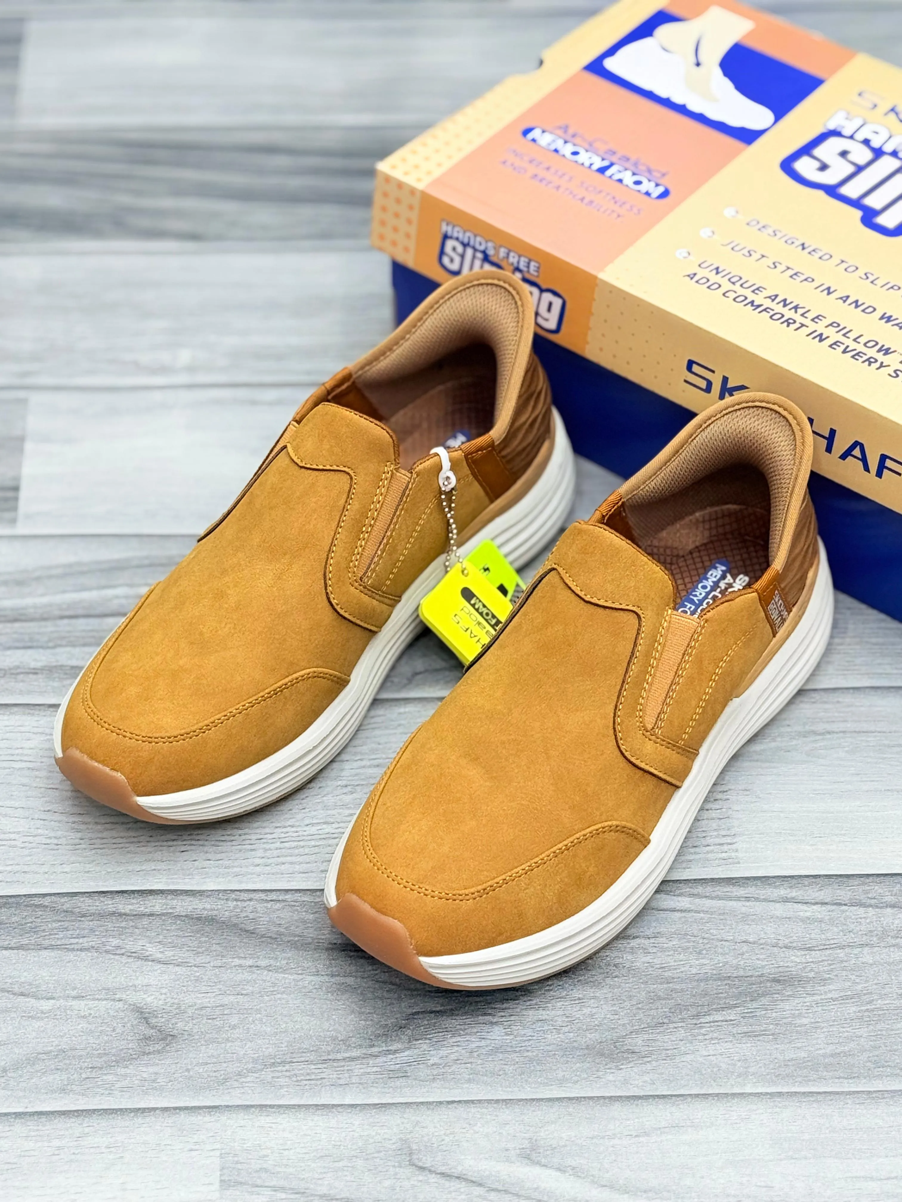 Skechers Slip-On Casual Shoes - Tan Brown