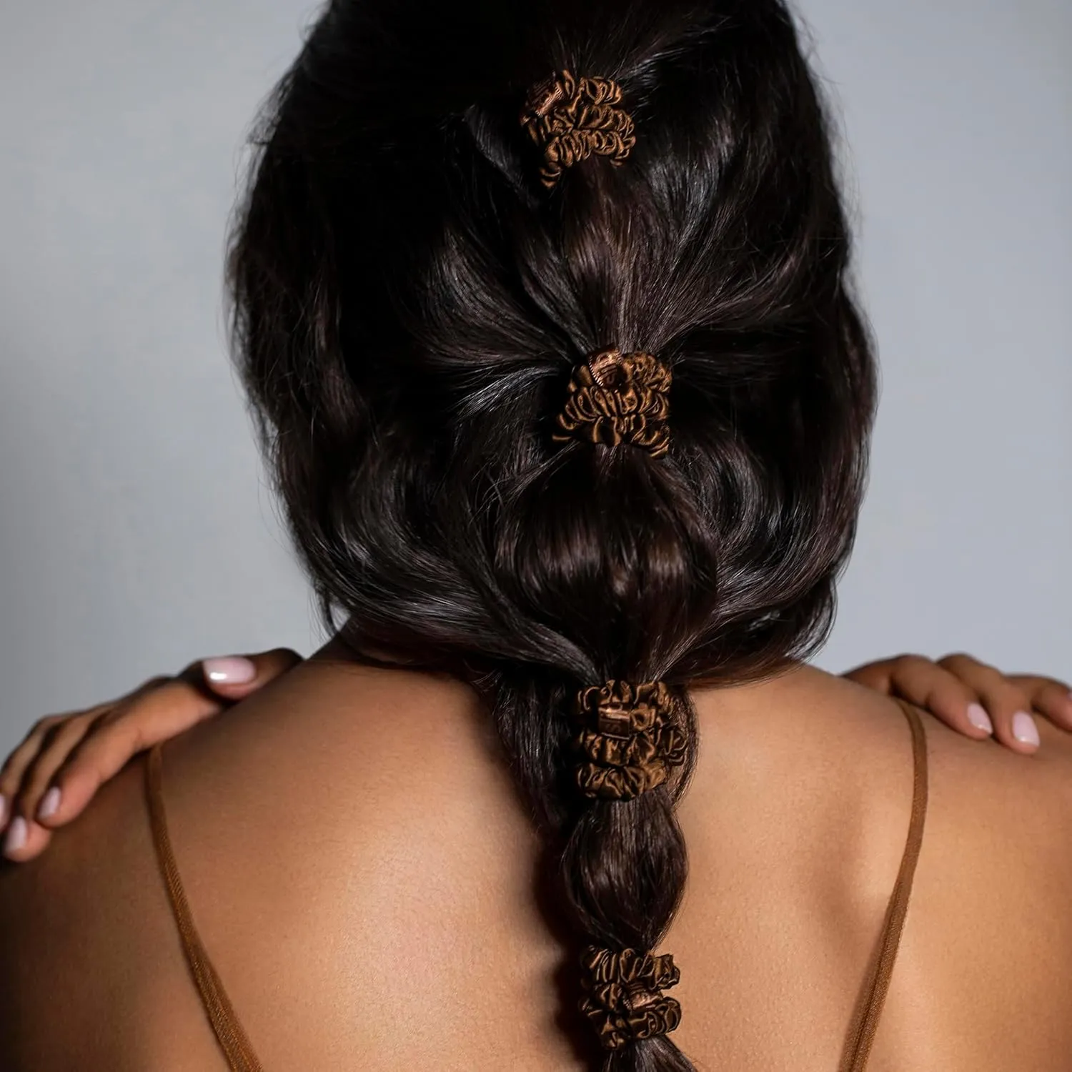 slip Amazon Exclusive Skinny Scrunchies: Anti-Crease, Anti-Breakage Slipsilk™ Design Protects Delicate Hair | Includes 3 Pure Silk Scrunchies, Violet