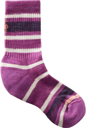 Smartwool Unisex Kid's Hike Light Cushion Striped Crew Socks (Toddler/Little Big