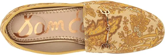 Stacked Sale event Loafers Edelman Loraine Fashion Almond Sam Heel Tumeric Toe Wide selection Slip On
