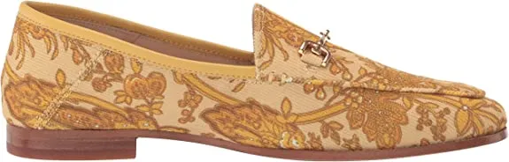 Stacked Sale event Loafers Edelman Loraine Fashion Almond Sam Heel Tumeric Toe Wide selection Slip On