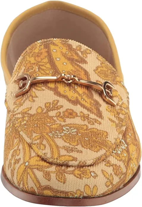 Stacked Sale event Loafers Edelman Loraine Fashion Almond Sam Heel Tumeric Toe Wide selection Slip On