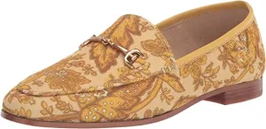 Stacked Sale event Loafers Edelman Loraine Fashion Almond Sam Heel Tumeric Toe Wide selection Slip On