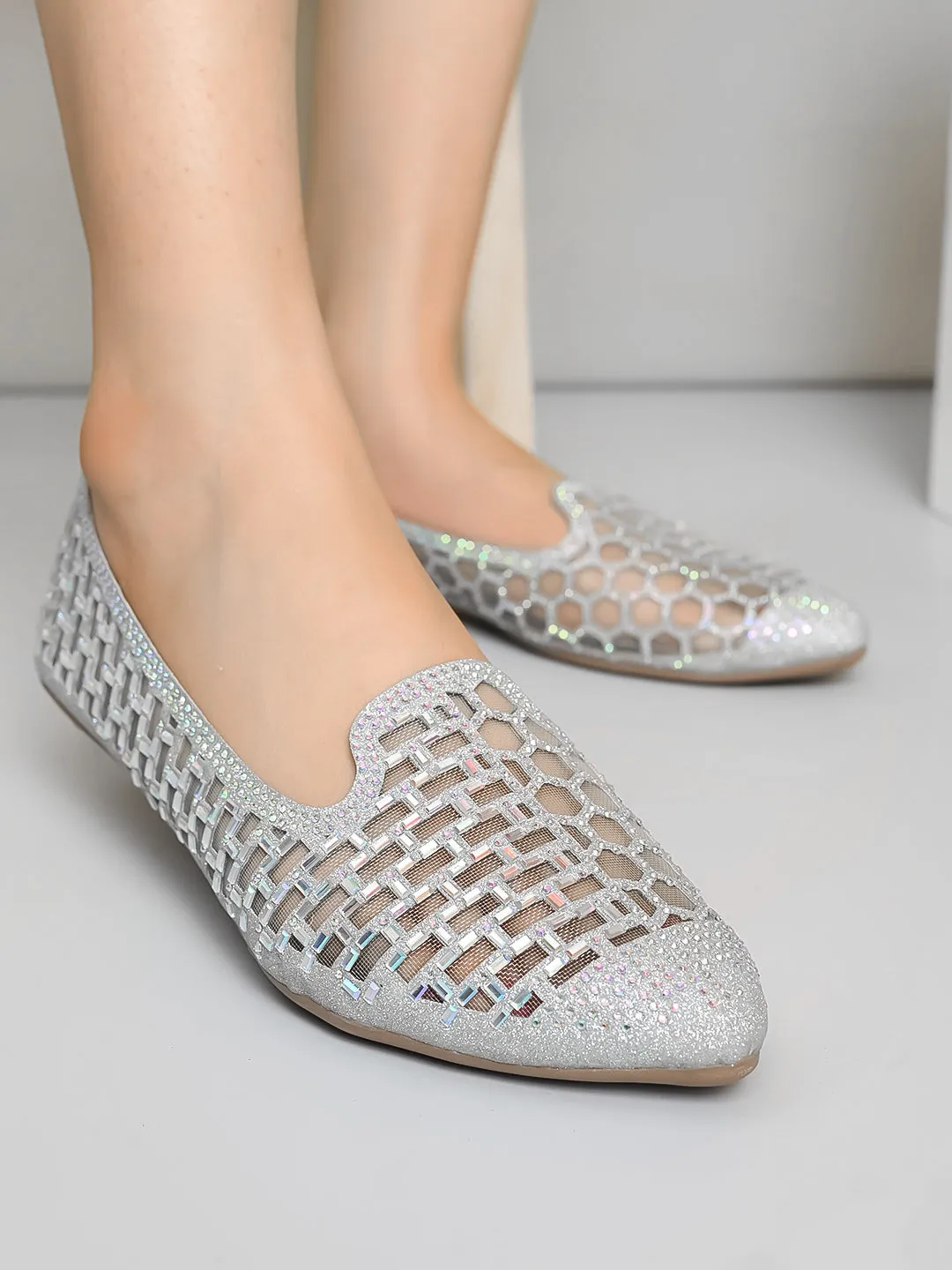 Stylish Slip-On Shimmering Bellies