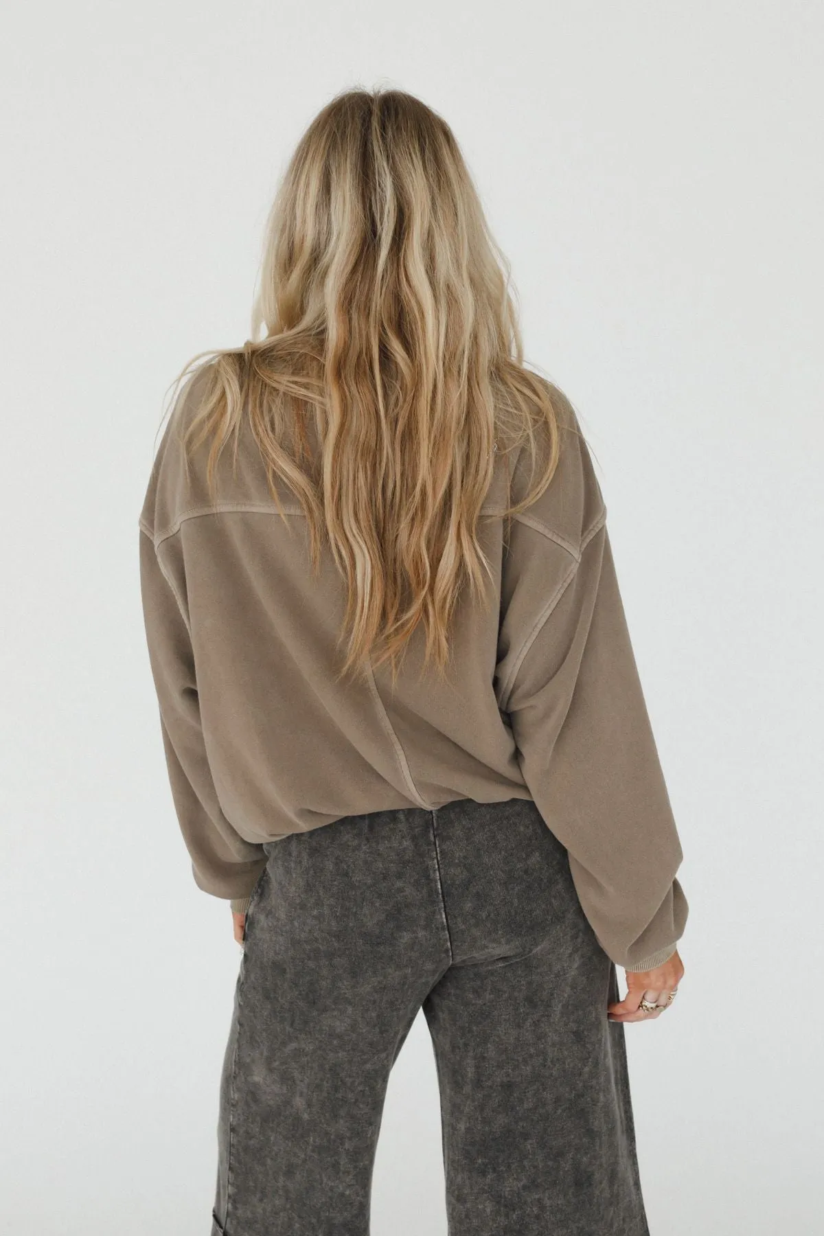 Summit Cozy Pullover - Mocha