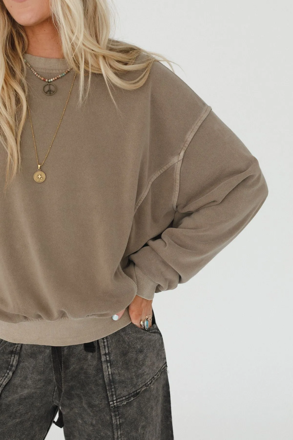 Summit Cozy Pullover - Mocha