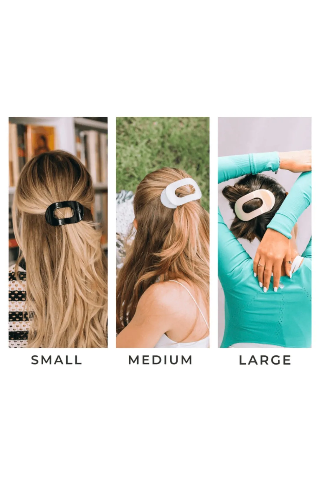 Teleties Mint Flat Round Hair Clips