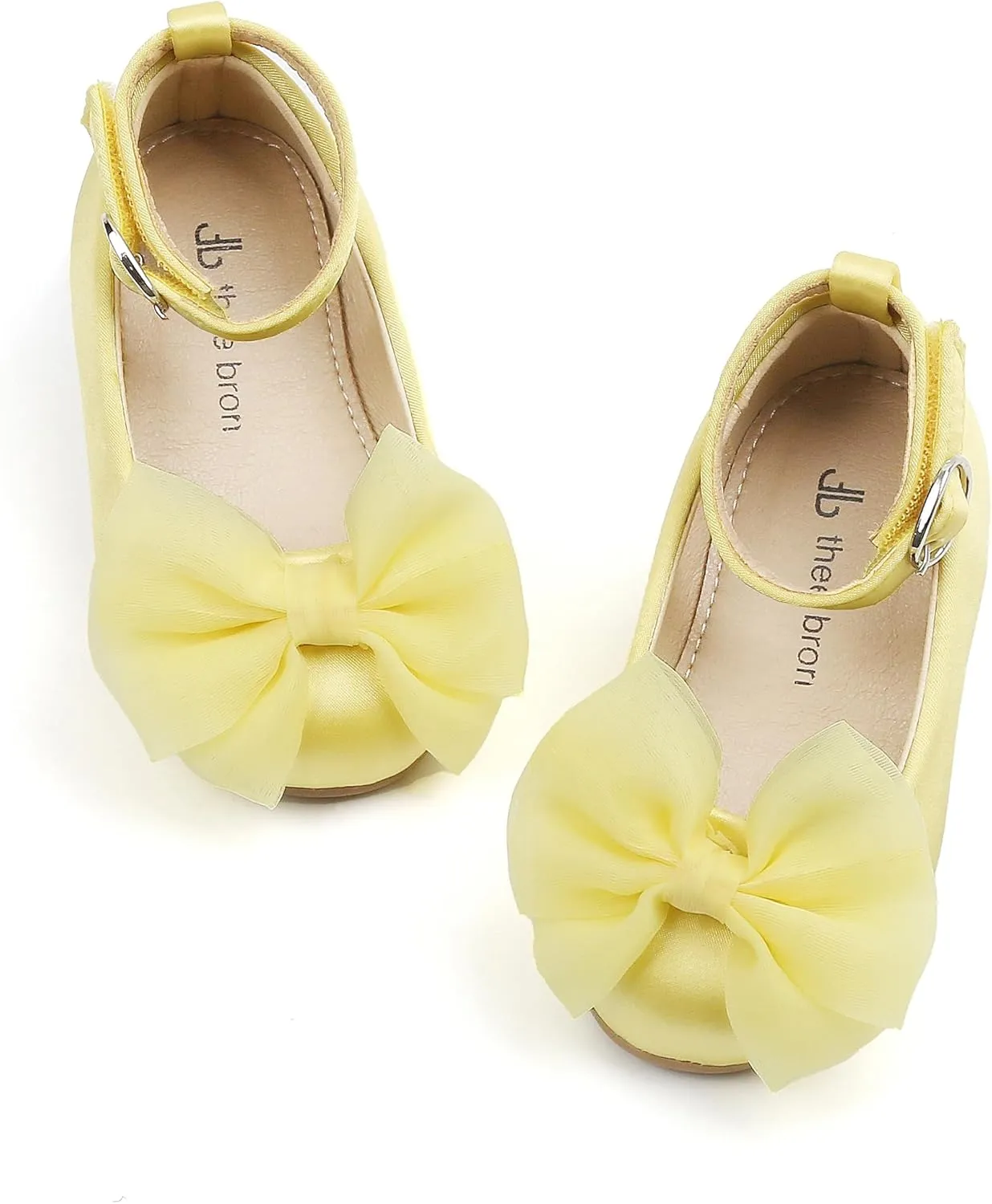 THEE BRON Toddler Little Girl Mary Jane Dress Shoes Princess Ballerina Flat Shoes