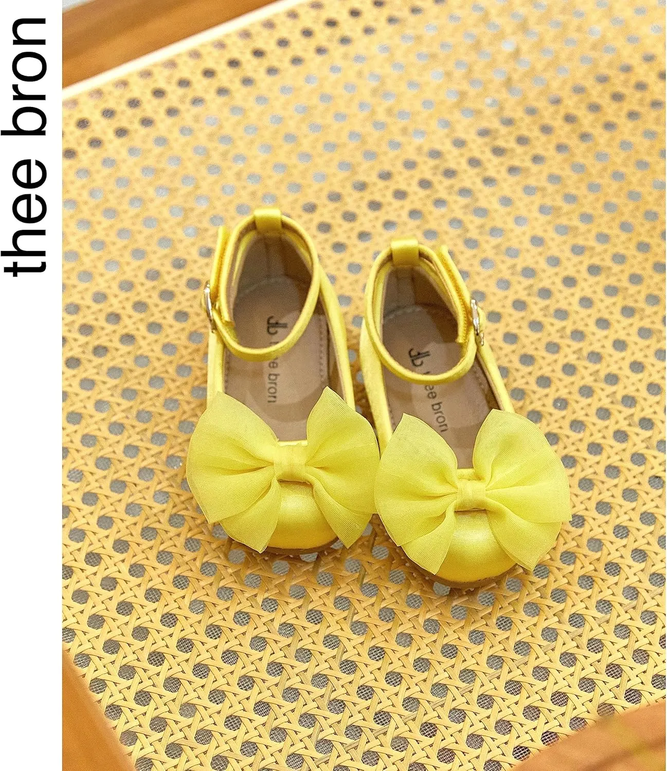 THEE BRON Toddler Little Girl Mary Jane Dress Shoes Princess Ballerina Flat Shoes