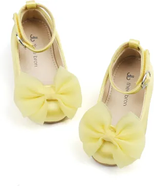 THEE BRON Toddler Little Girl Mary Jane Dress Shoes Princess Ballerina Flat Shoes