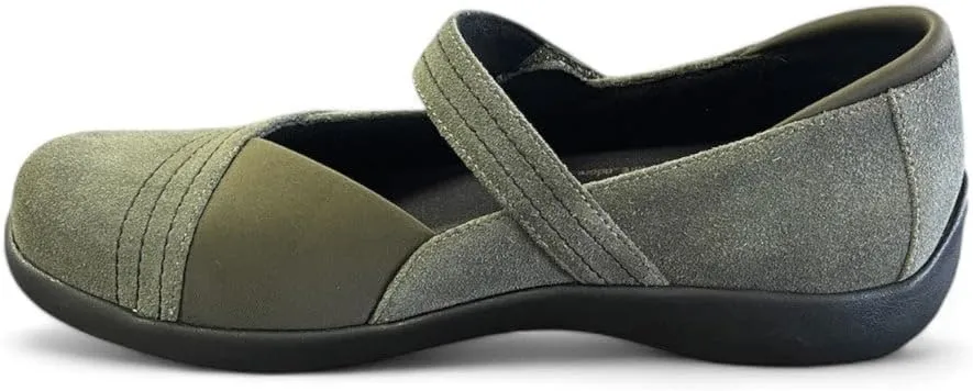 Timaru Women's Orthotic Bunion Friendly Mary Janes with Arch Support - Comfortable Leather Upper and Removable Footbed