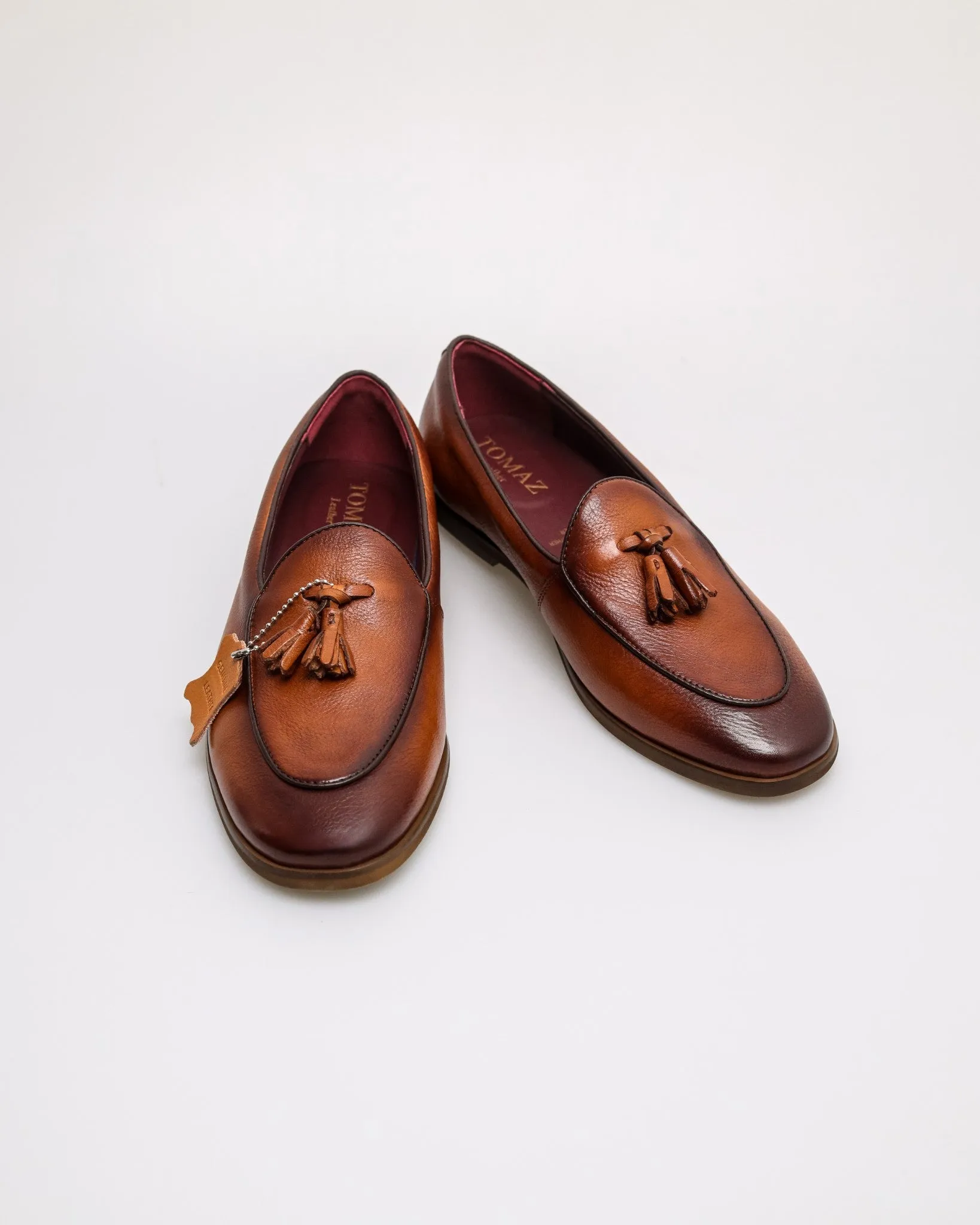 Tomaz HF118 Men's Classic Gradient Tassel Loafers