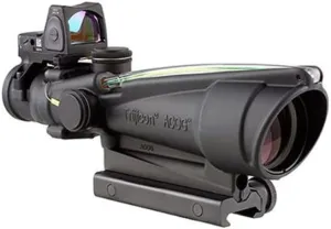 Trijicon 3.5x35mm ACOG Dual Illuminated Green Chevron .223 Reticle 3.25 MOA RMR Sight TA51 Mount Black Optics