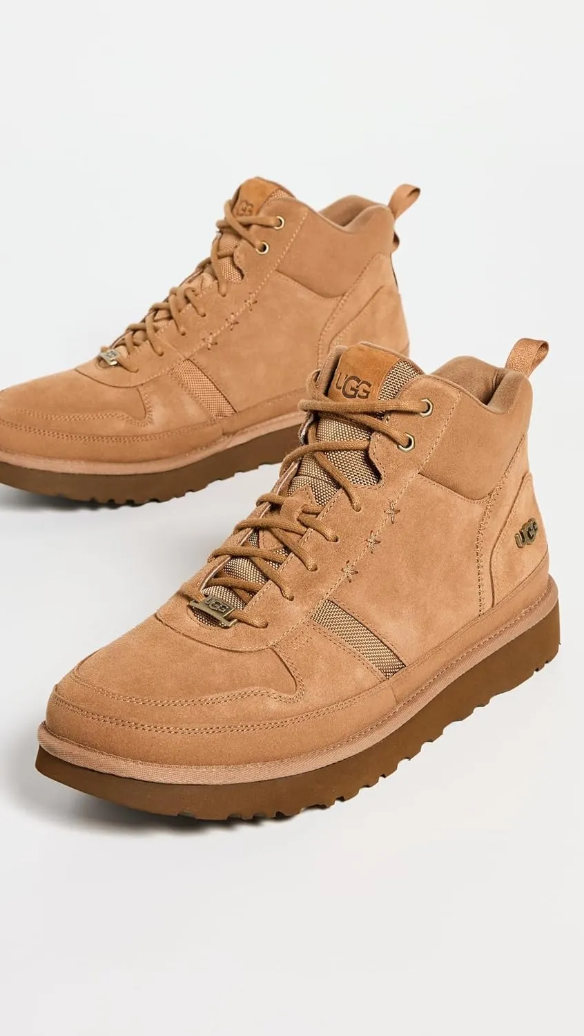 UGG Men's Highland Hi Heritage Sneaker, Chestnut Suede, 13