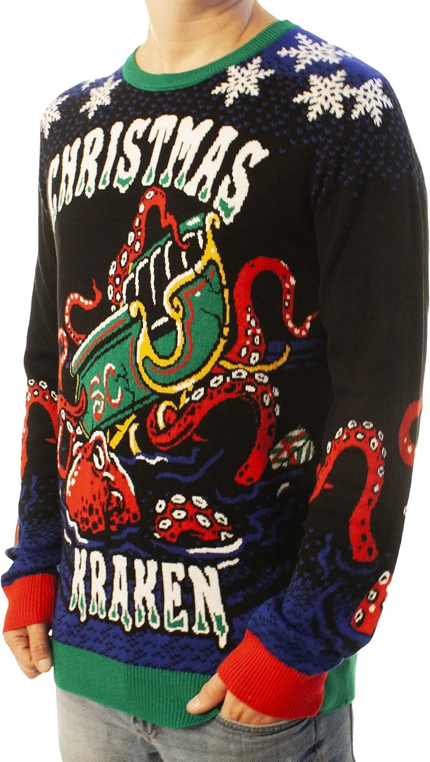 Ugly Christmas Party Knitted Ugly Christmas Sweater for Men and Women - Reindeer & Animals