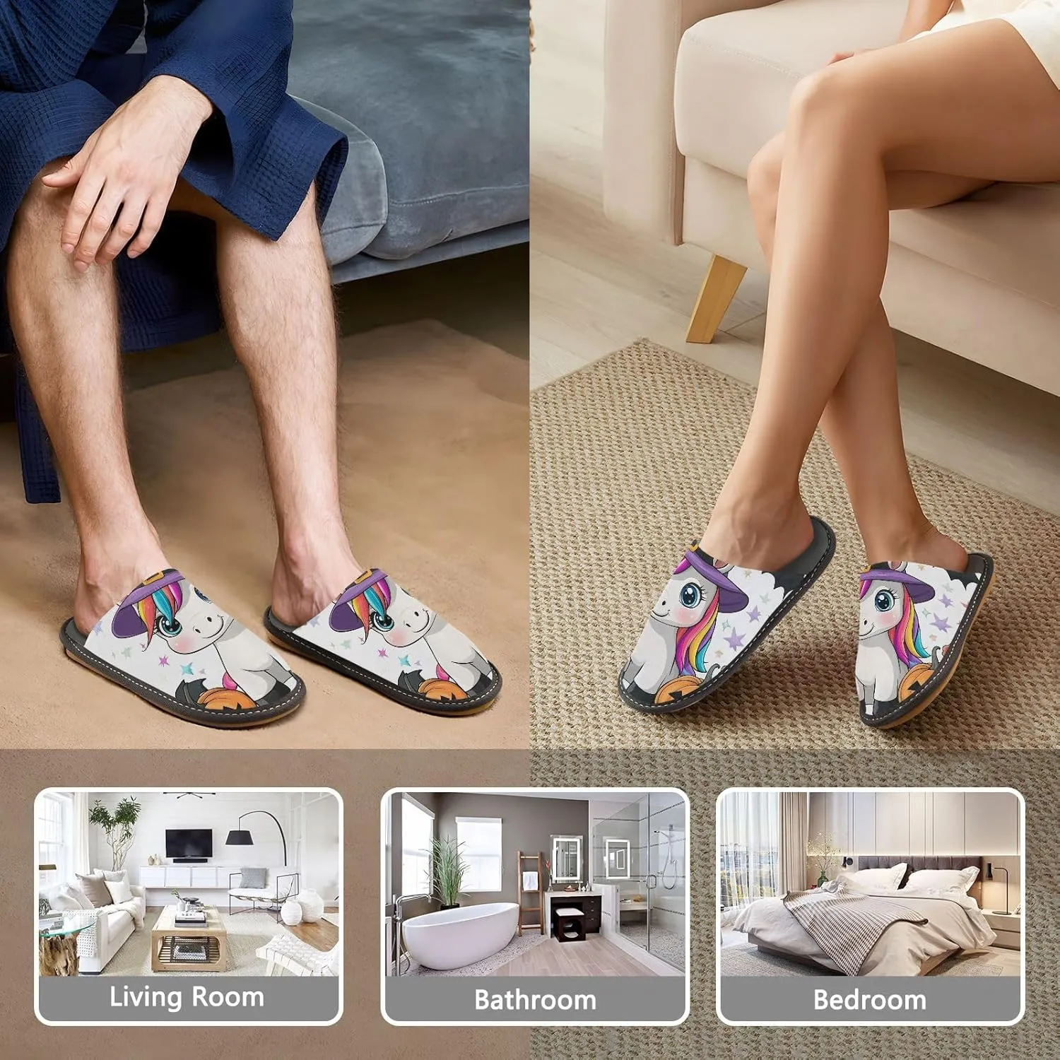 Unisex Home Slippers Women’s House Shoes Room Slippers
