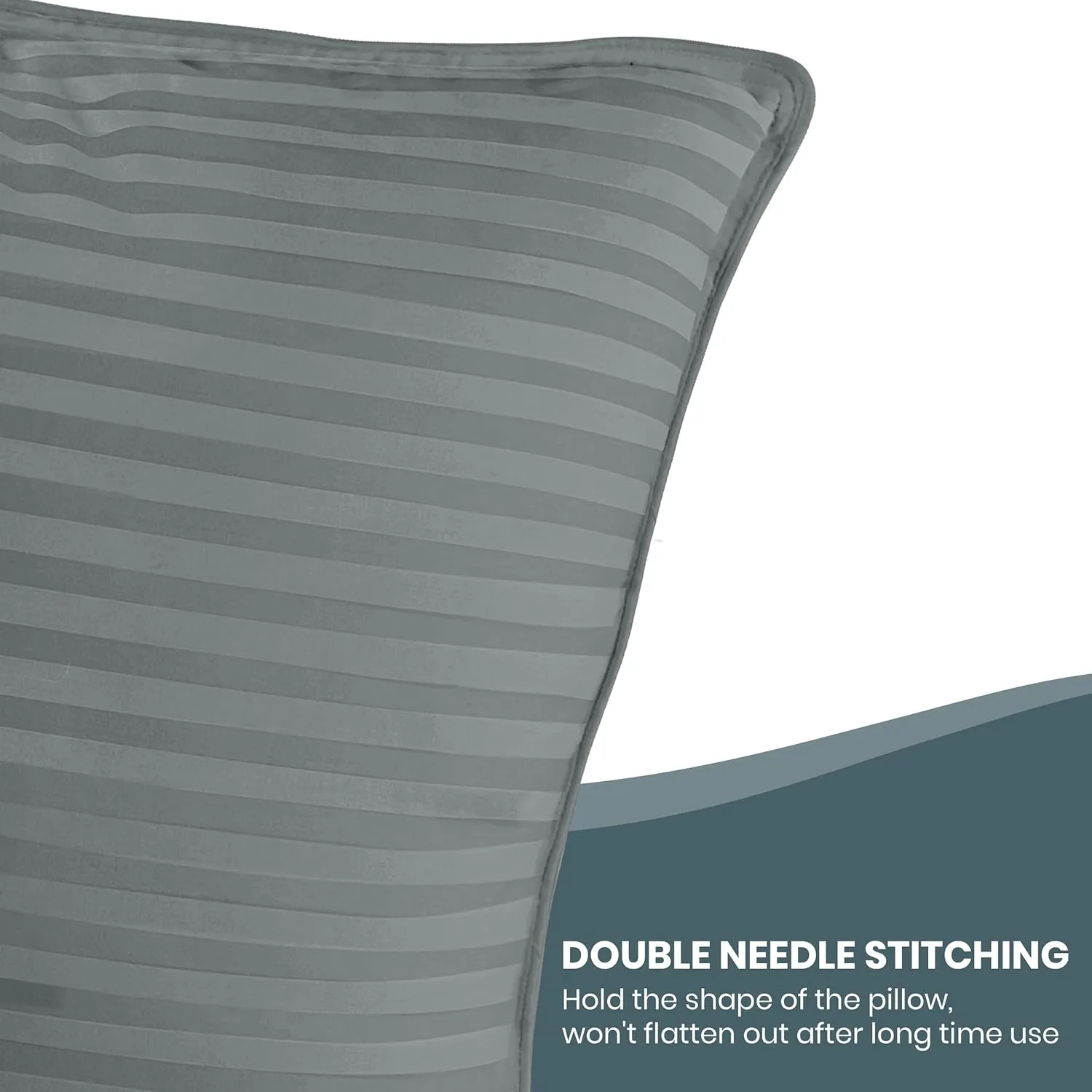 Utopia Bedding Bed Pillows for Sleeping Queen Size (Light Grey), Set of 2, Cooling Hotel Quality, for Back, Stomach or Side Sleepers