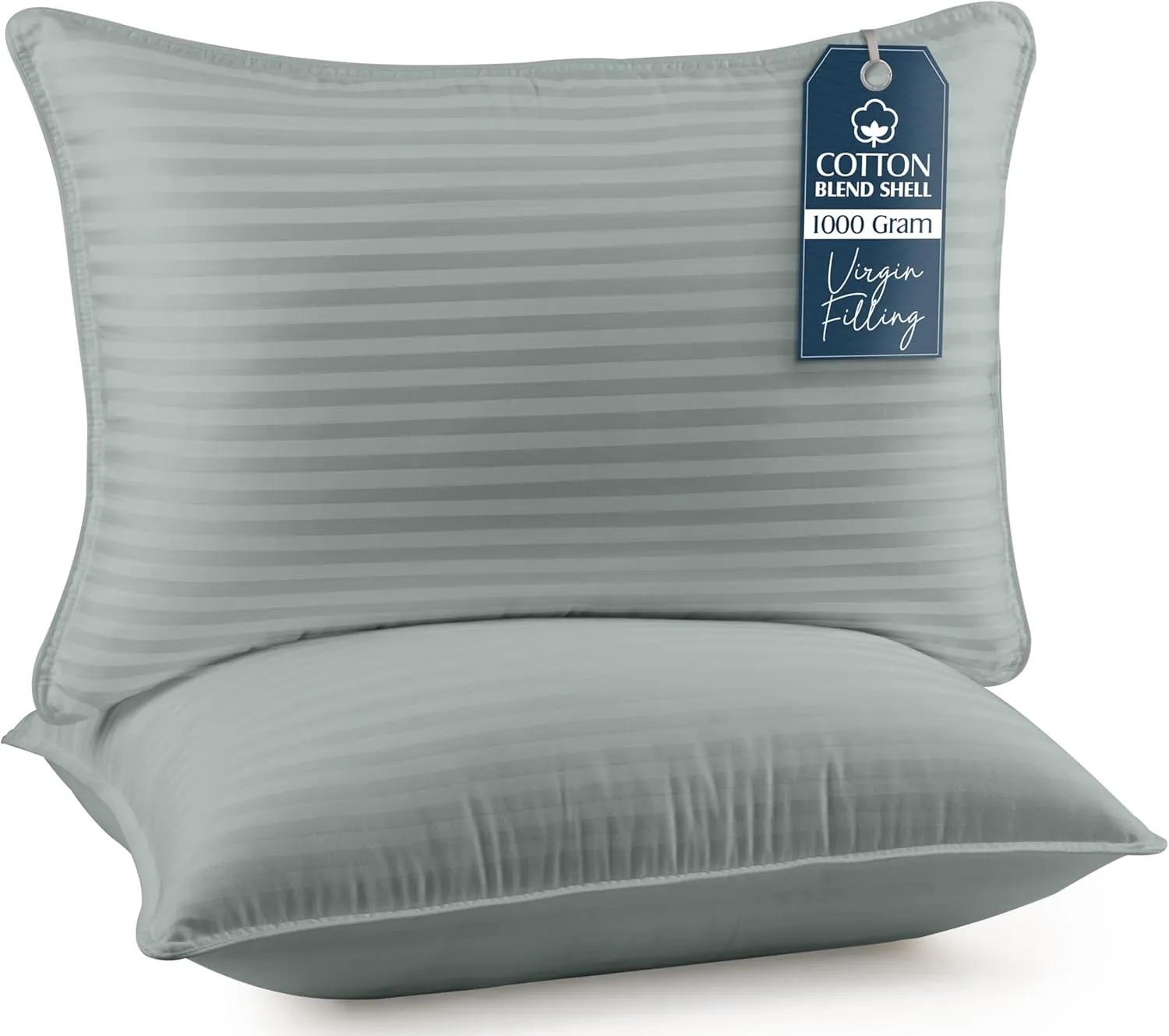 Utopia Bedding Bed Pillows for Sleeping Queen Size (Light Grey), Set of 2, Cooling Hotel Quality, for Back, Stomach or Side Sleepers