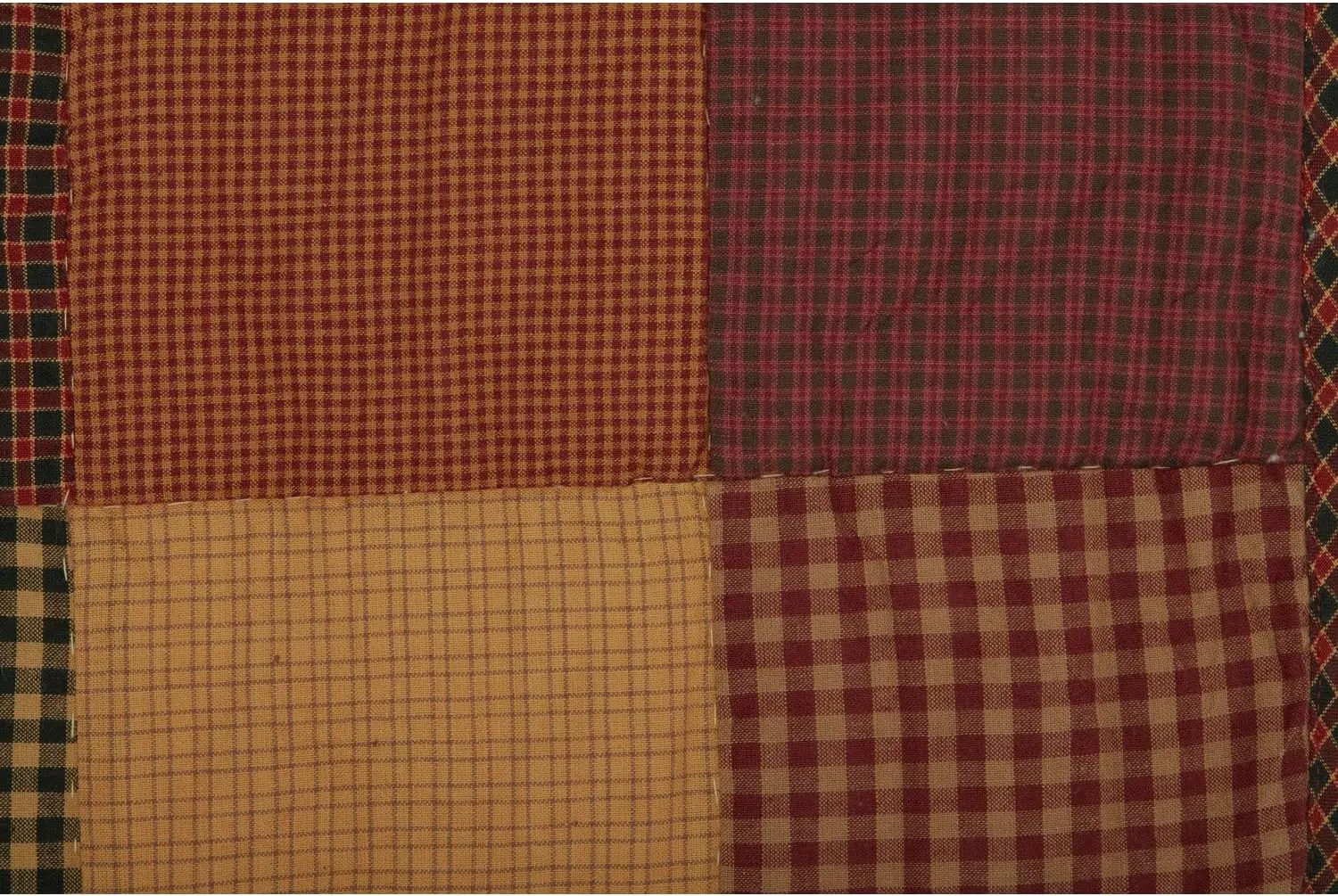 VHC Brands, Heritage Farms, Cotton, 13x48, Quilted Runner, Red