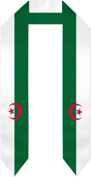 Vintage Flag Graduation Stole Scarf Shawl Sash for Abroad Student International Study Class of 2024