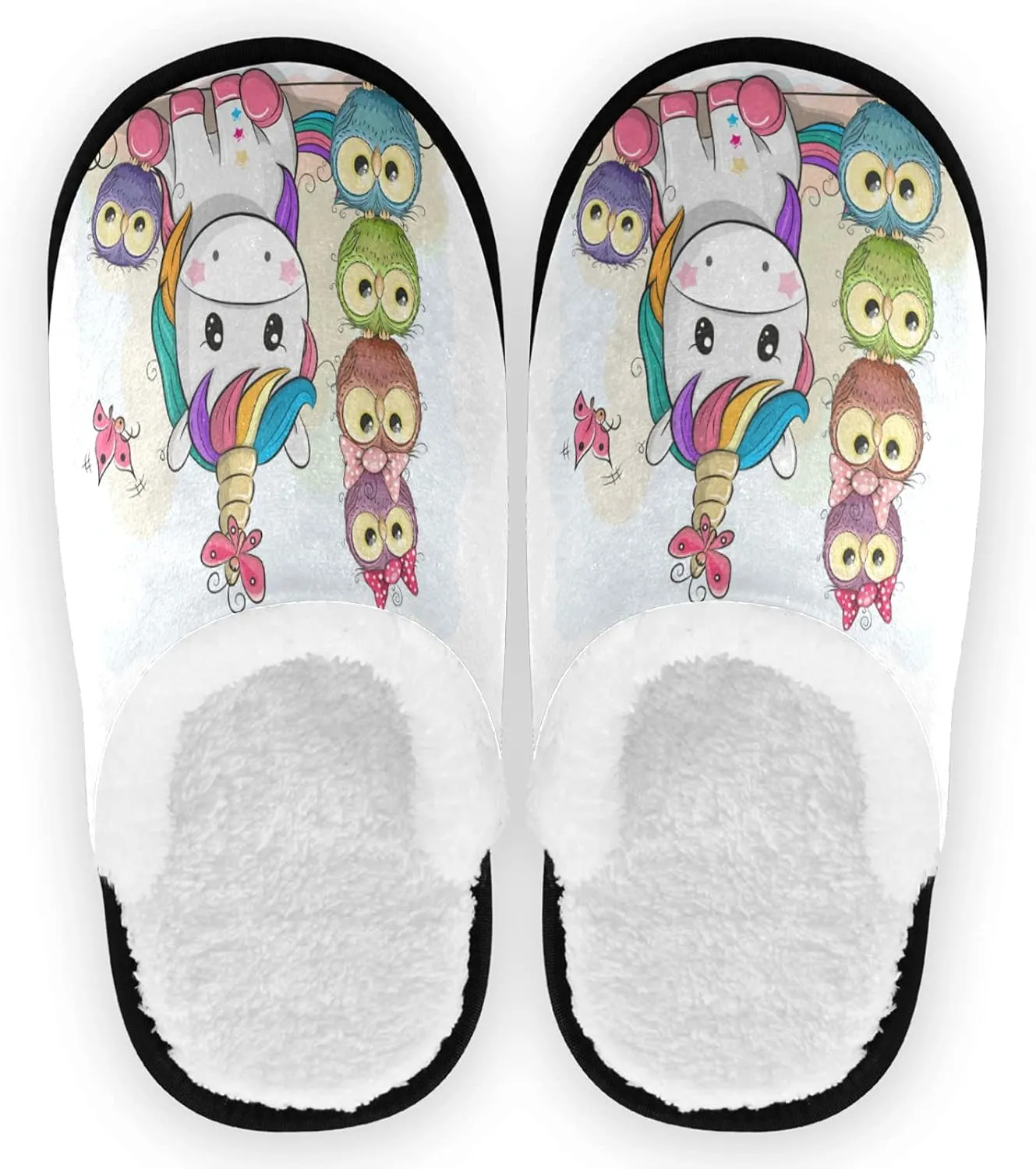 visesunny Slippers for Women Mens Stylish Foral Winter Warm Memory Foam Cotton Home Slippers Soft Plush Fleece Slip on House Slippers Unisex Indoor Outdoor Shoes