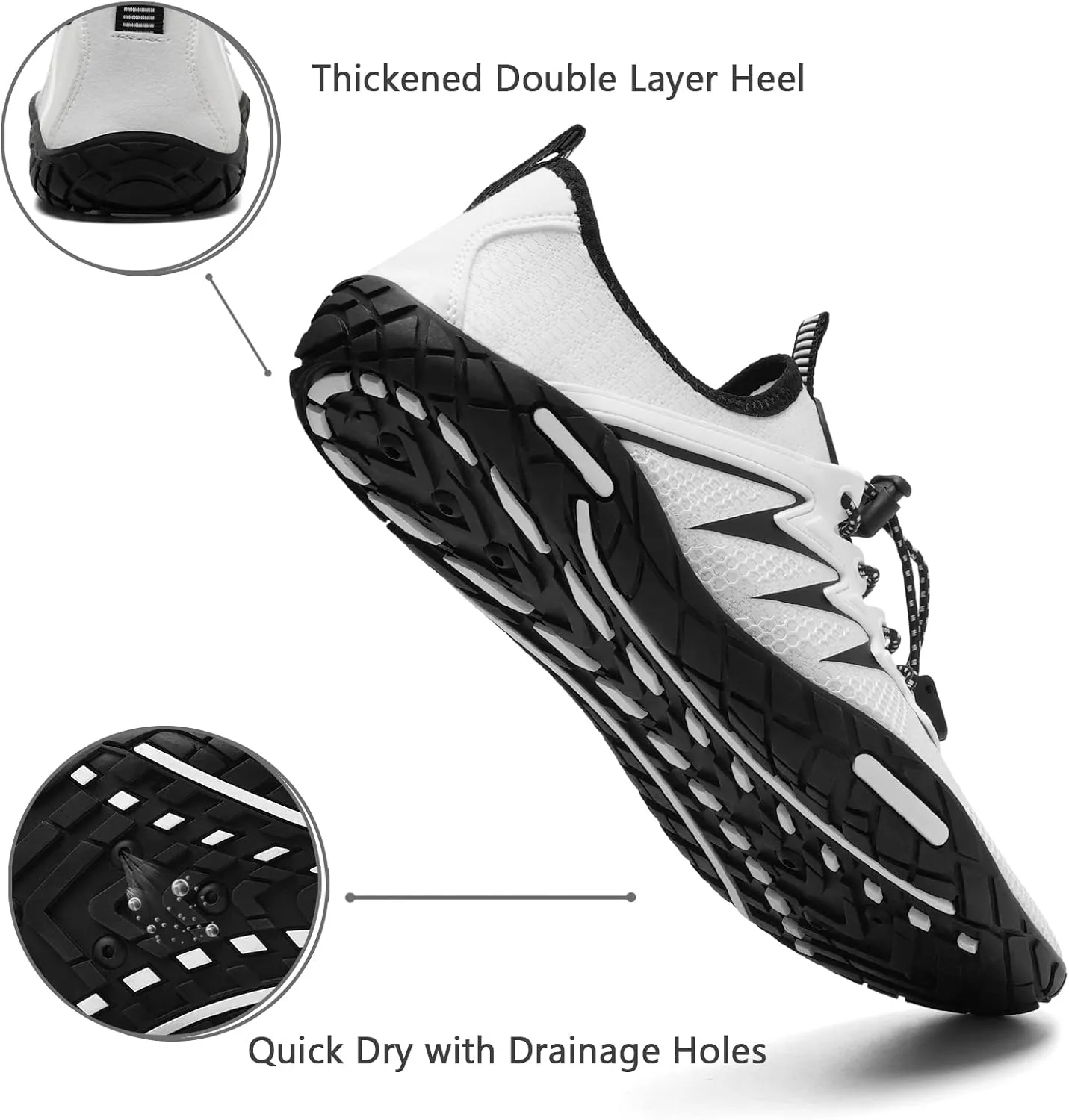 Water Shoes Mens Womens Beach Swim Shoes Quick-Dry Aqua Socks Pool Shoes for Surf Yoga Water Aerobics