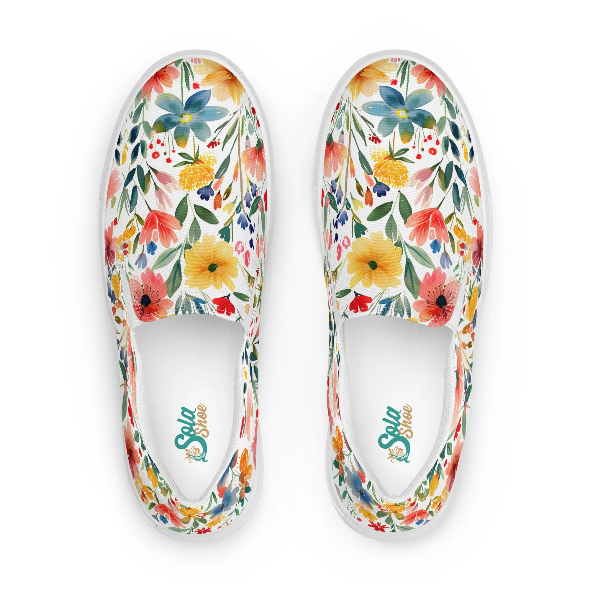 Wild Flower Men’s slip-on shoes