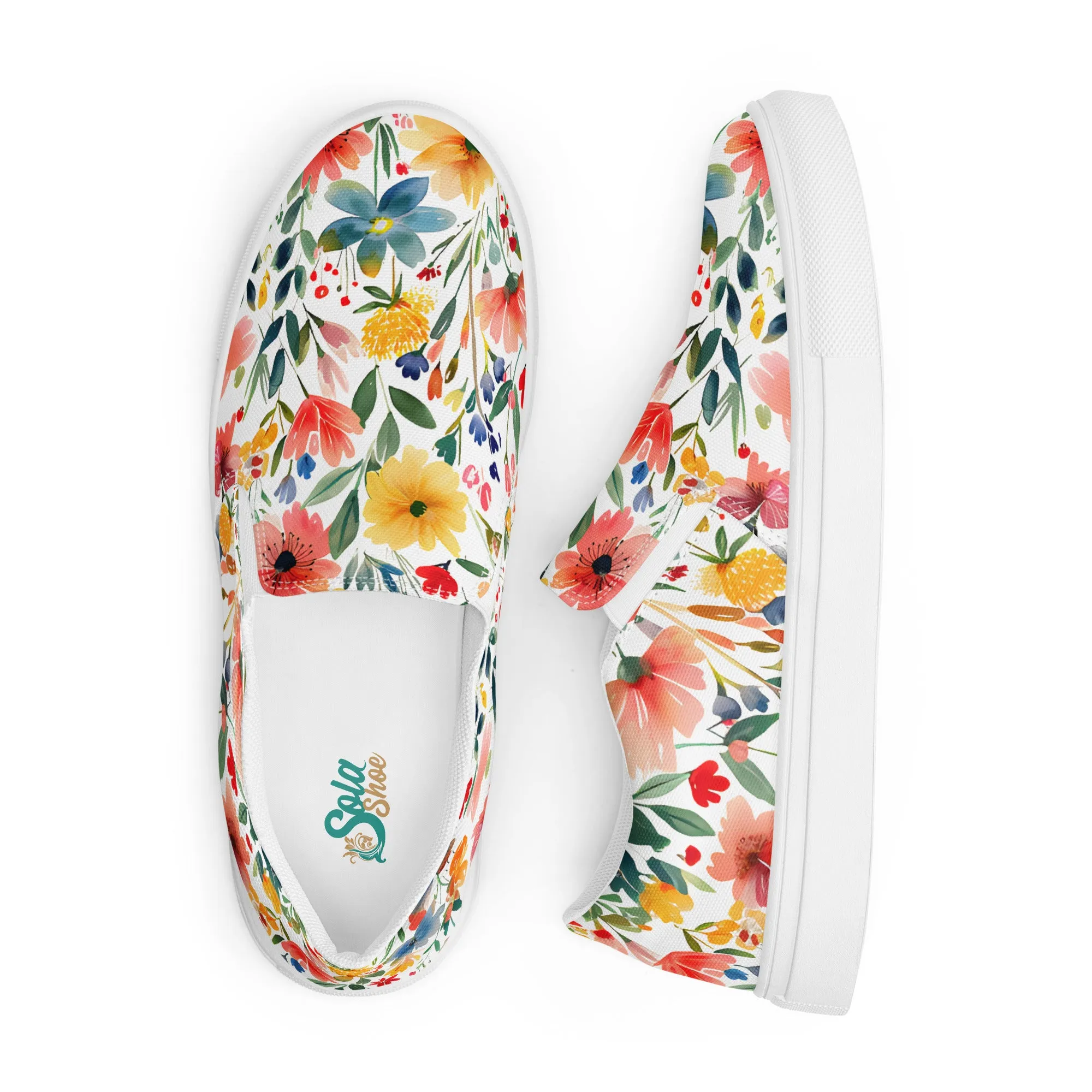Wild Flower Men’s slip-on shoes