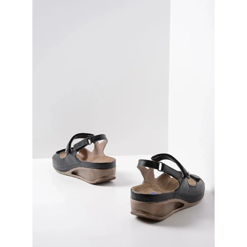 Wolky Pica Biocare Black Sandal (Women's)