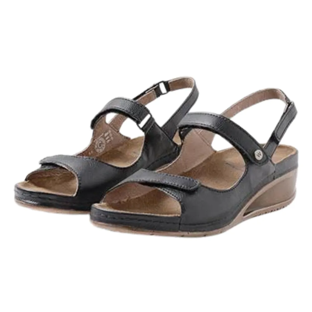 Wolky Pica Biocare Black Sandal (Women's)