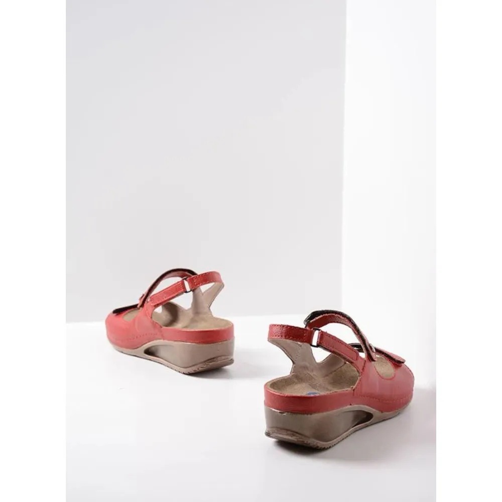 Wolky Pica Biocare Red Sandal (Women's)