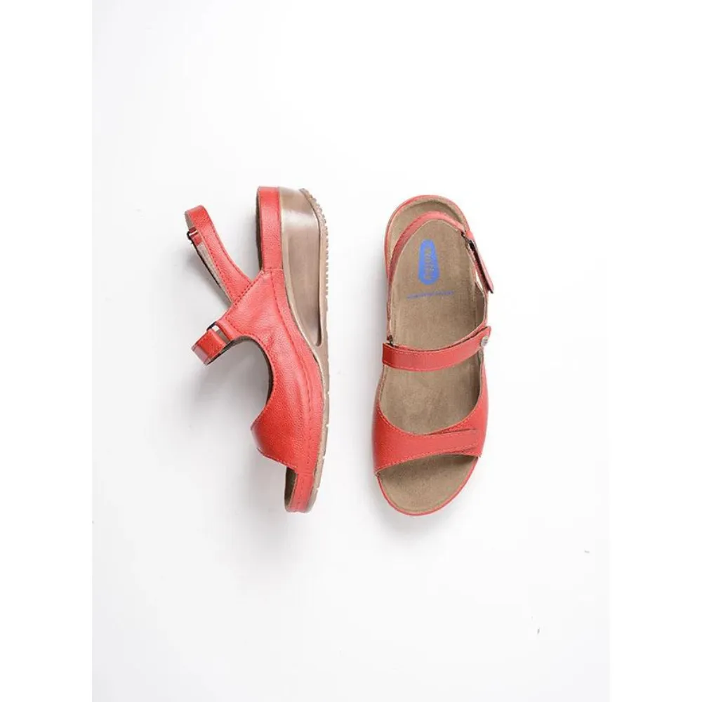 Wolky Pica Biocare Red Sandal (Women's)